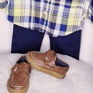 Nautica brown loafers toddler